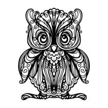 Eule (Tiere) Ausmalbild #8425 zum Ausdrucken und Ausmalen