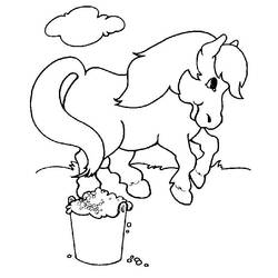 Pony (Tiere) Ausmalbild #17841 zum Ausdrucken und Ausmalen