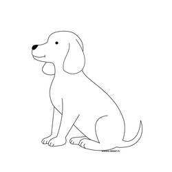 Welpe - Kostenlose Ausmalbilder zum Ausdrucken