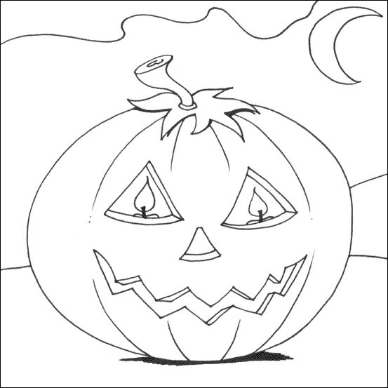 Dessin Citrouille #166978 à colorier de la série Alimentation et Nutrition, gratuit à télécharger et imprimer