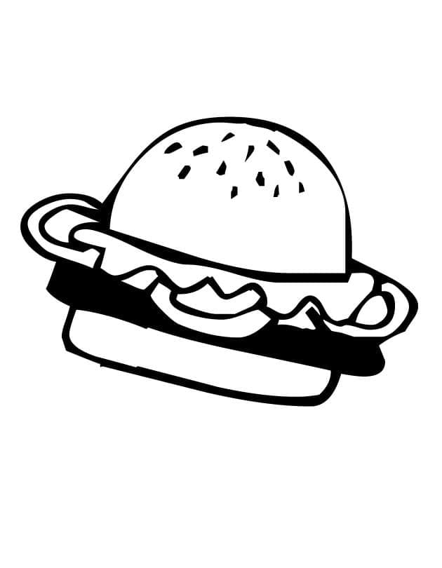 Coloriage gratuit Hamburger #186780 de la collection Alimentation et Nutrition à imprimer Coloriage gratuit Hamburger #186780 de la collection Alimentation et Nutrition à imprimer
