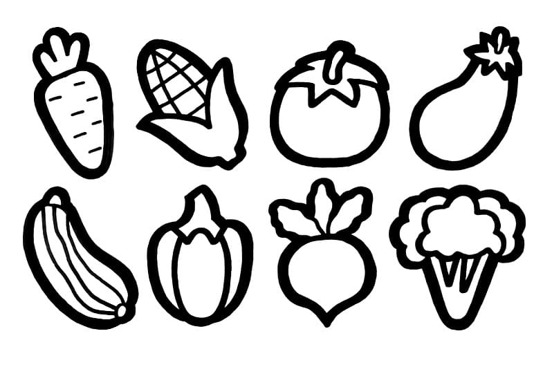 Coloriage gratuit Légumes #212124 de la collection Alimentation et Nutrition à imprimer Coloriage gratuit Légumes #212124 de la collection Alimentation et Nutrition à imprimer
