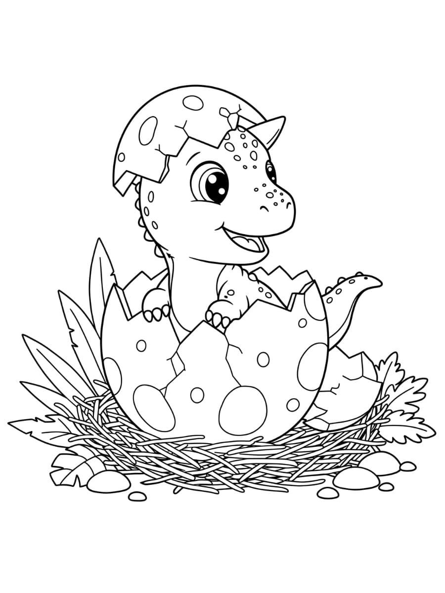 Coloriage gratuit Carnotaurus #221242 de la collection Animaux préhistoriques à imprimer