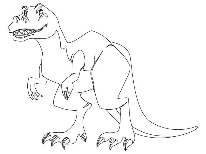 Coloriage imprimable Dinosaure #171789 de la collection Animaux préhistoriques à colorier aux crayons