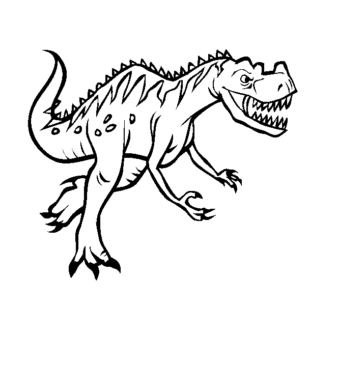 Coloriage gratuit Dinosaure #5511 de la collection Animaux préhistoriques à imprimer