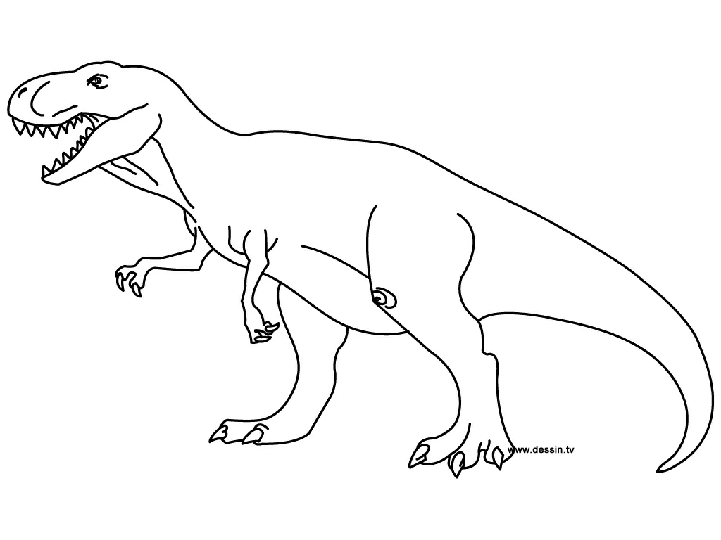 Dessin à colorier: Dinosaure (Animaux préhistoriques) #5533 - Coloriages à Imprimer Gratuits
