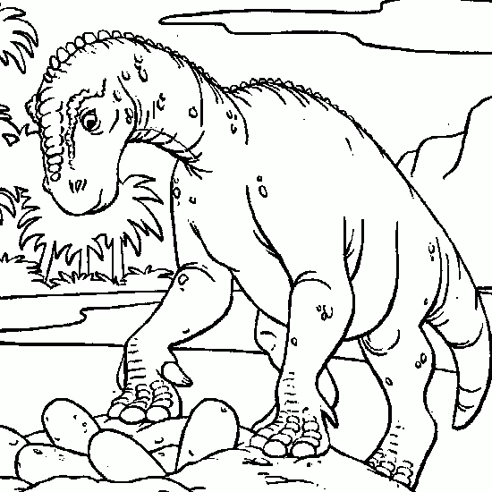 Joli coloriage Dinosaure #5544 de la collection Animaux préhistoriques, prêt à imprimer pour petits et grands