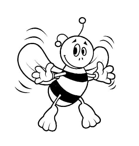 Coloriage Abeille #184173 à imprimer gratuitement, extrait de la collection Animaux