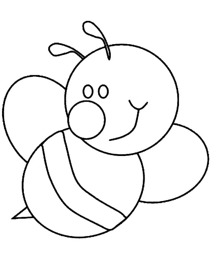 Coloriage gratuit Abeille #184182 de la collection Animaux à imprimer