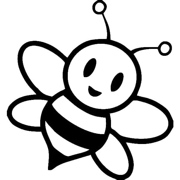 Coloriage gratuit Abeille #184187 de la collection Animaux à imprimer