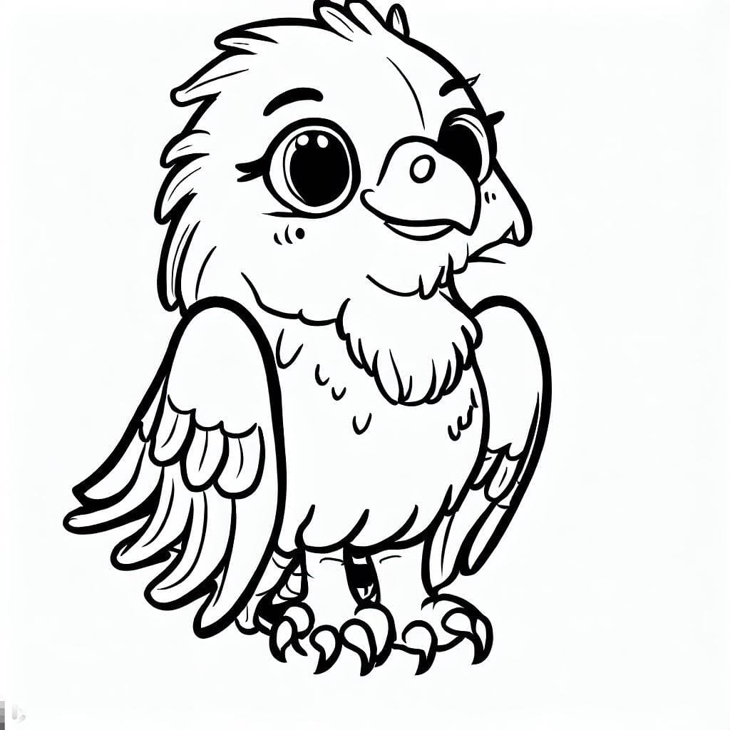 Coloriage gratuit Aigle #185148 de la collection Animaux à imprimer
