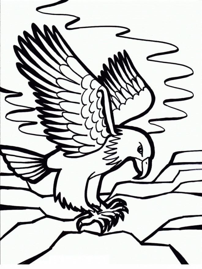 Coloriage gratuit Aigle #185154 de la collection Animaux à imprimer
