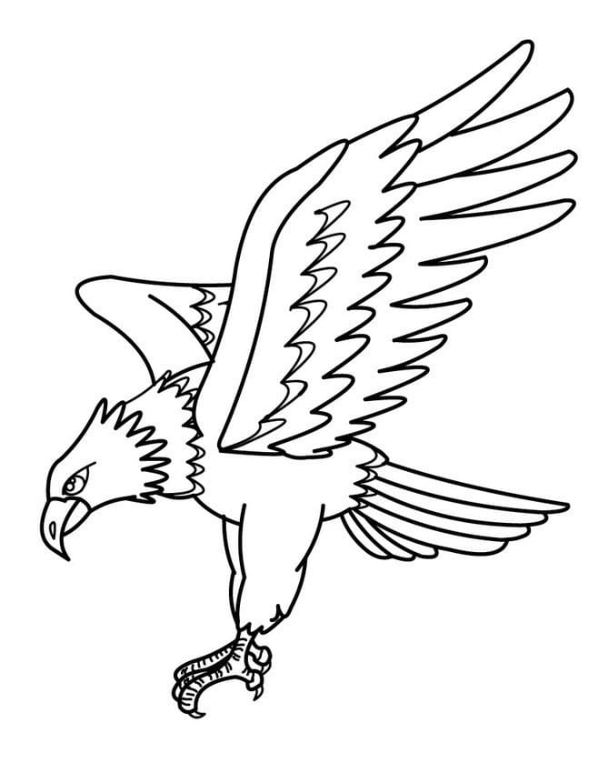 Coloriage gratuit Aigle #185164 de la collection Animaux à imprimer