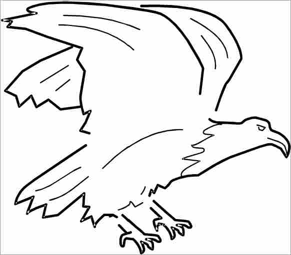 Dessin à colorier: Aigle (Animaux) #317 - Coloriages à imprimer