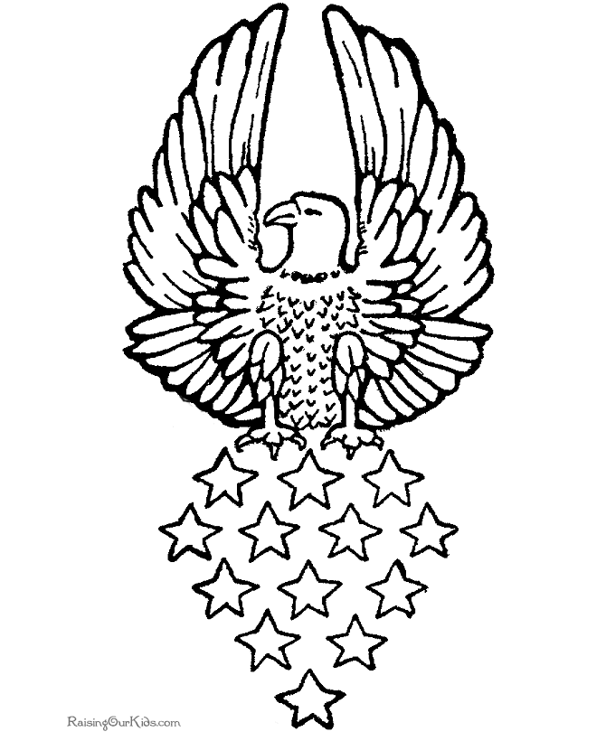 Dessin à colorier: Aigle (Animaux) #327 - Coloriages à imprimer