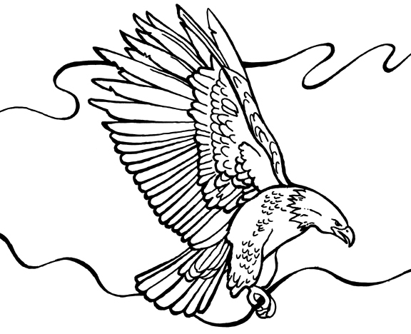 Dessin à colorier: Aigle (Animaux) #333 - Coloriages à Imprimer Gratuits