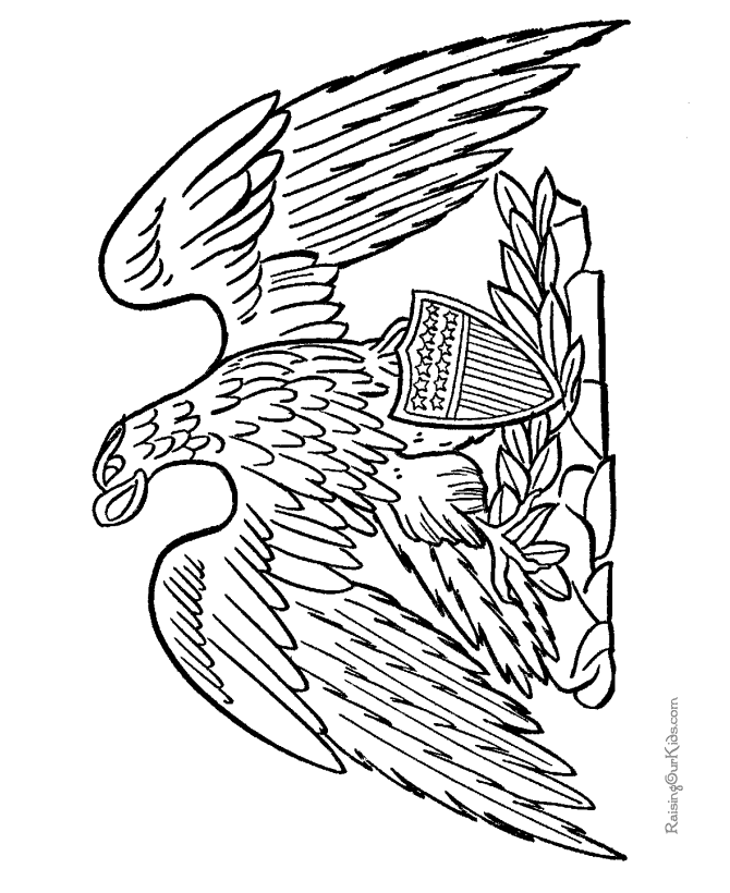 Dessin à colorier: Aigle (Animaux) #337 - Coloriages à imprimer