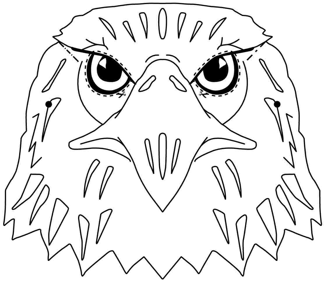 Dessin à colorier: Aigle (Animaux) #366 - Coloriages à imprimer