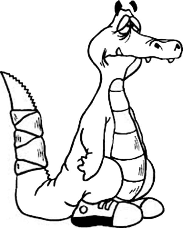 Coloriage gratuit Alligator #210218 de la collection Animaux à imprimer