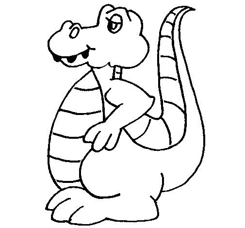 Dessin à colorier: Alligator (Animaux) #388 - Coloriages à imprimer