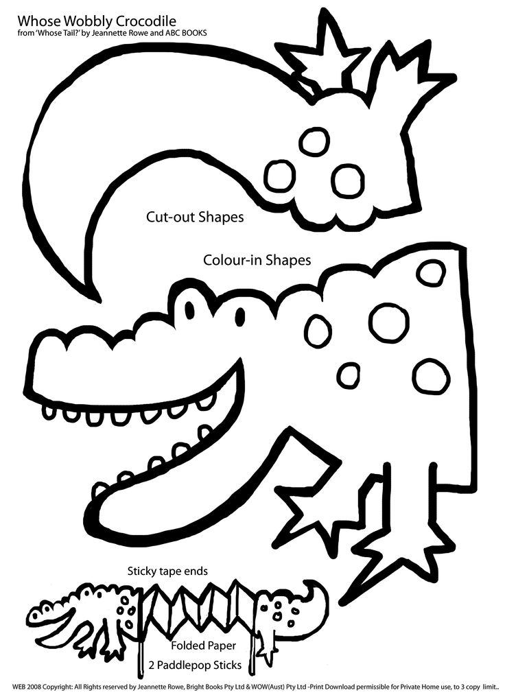 Dessin à colorier: Alligator (Animaux) #398 - Coloriages à imprimer