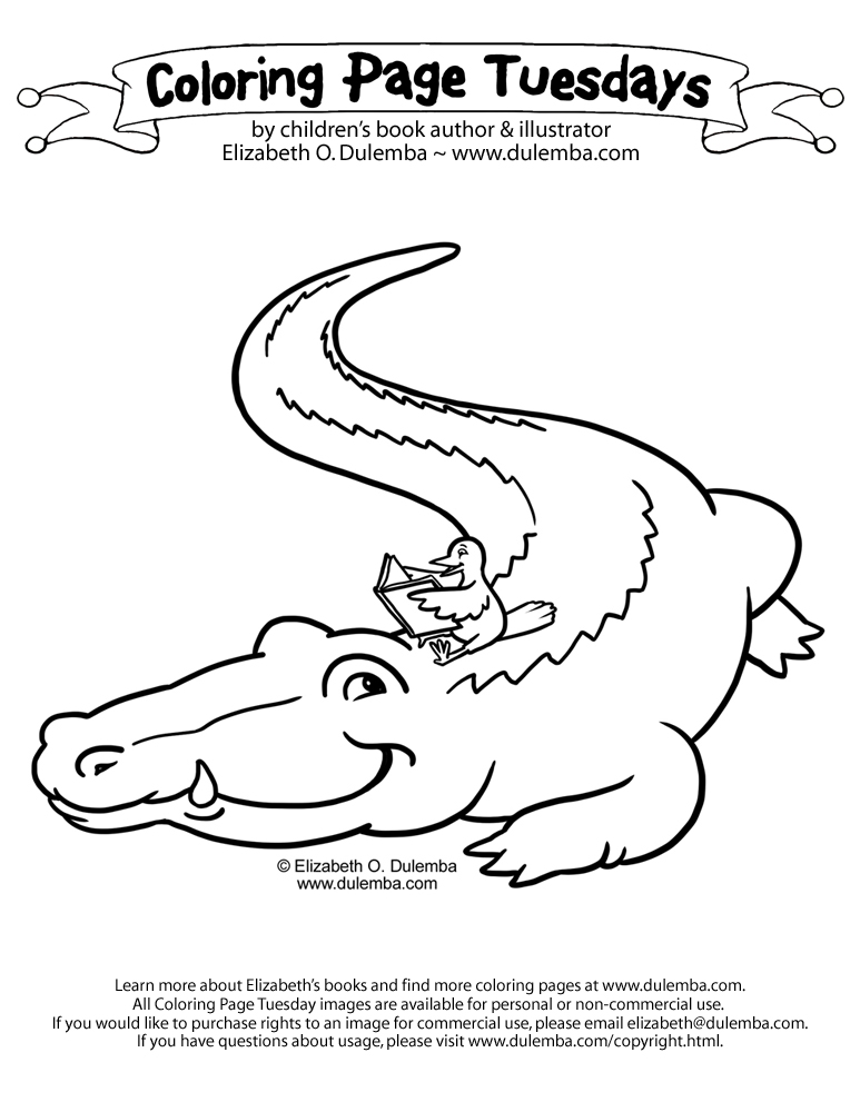 Dessin à colorier: Alligator (Animaux) #468 - Coloriages à imprimer