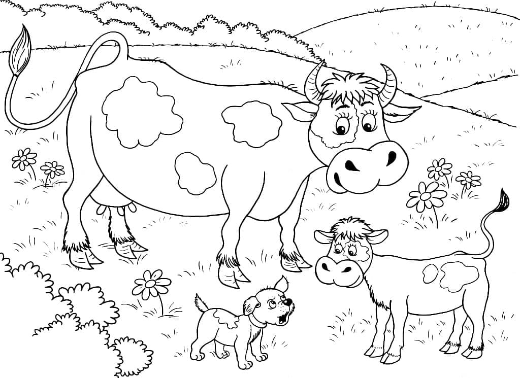 Joli coloriage Animaux de ferme #198117 de la collection Animaux, prêt à imprimer pour petits et grands