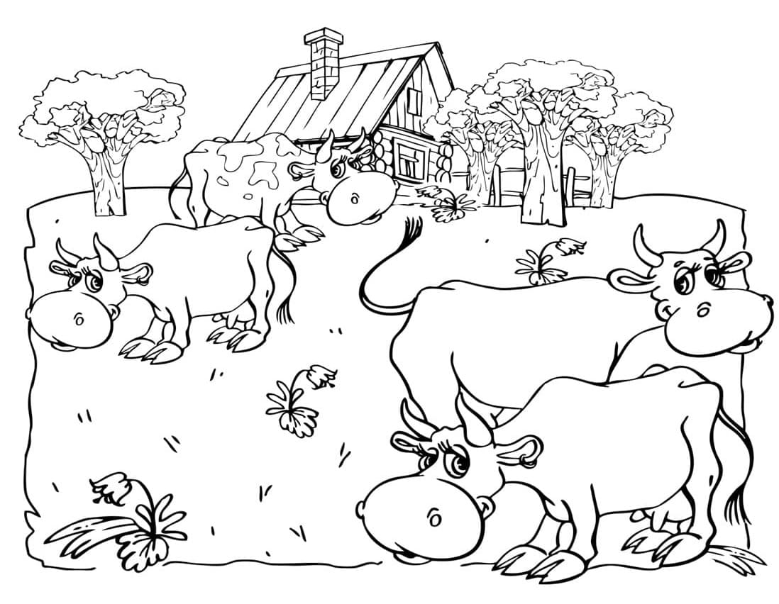 Coloriage Animaux de ferme #198138 à imprimer gratuitement, extrait de la collection Animaux