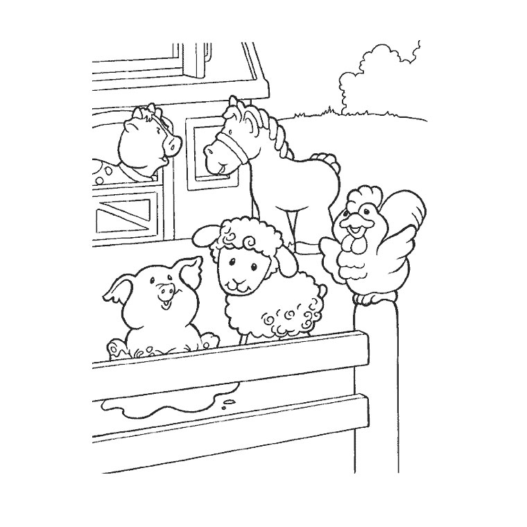 Dessin à colorier: Animaux de ferme (Animaux) #21380 - Coloriages à Imprimer Gratuits