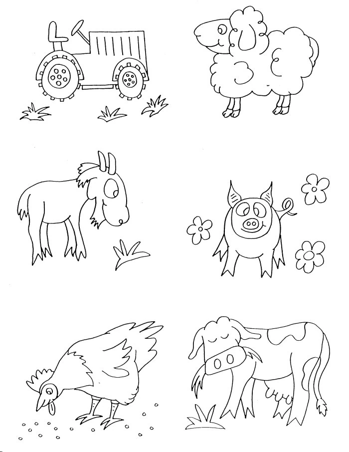 Coloriage gratuit Animaux de ferme #21570 de la collection Animaux à imprimer