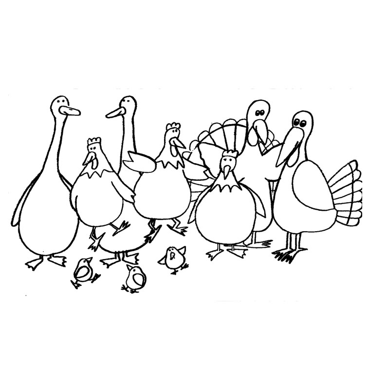 Coloriage gratuit Animaux de ferme #21578 de la collection Animaux à imprimer