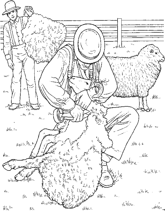 Coloriage gratuit Animaux de ferme #21602 de la collection Animaux à imprimer