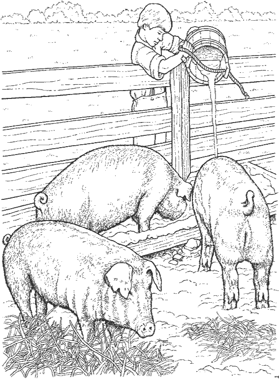 Dessin à colorier: Animaux de ferme (Animaux) #21639 - Coloriages à Imprimer Gratuits