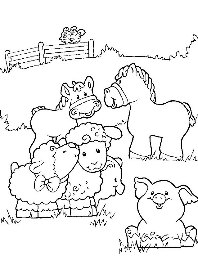Dessin à colorier: Animaux de la ferme (Animaux) #21403 - Coloriages à imprimer