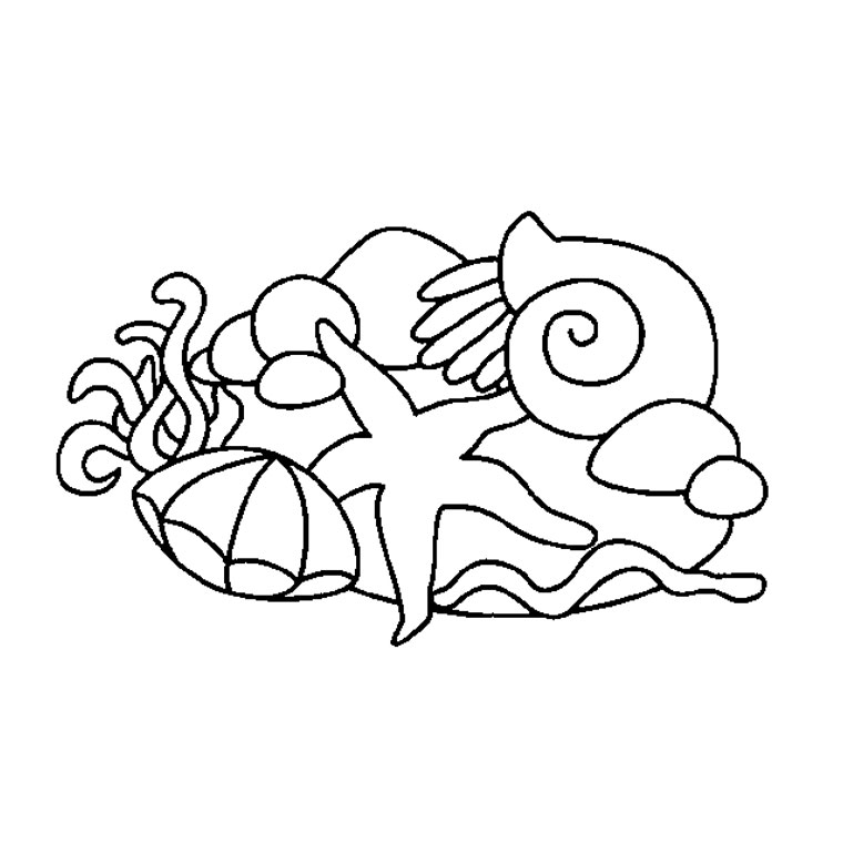 Dessin à colorier: Animaux marins (Animaux) #21981 - Coloriages à imprimer