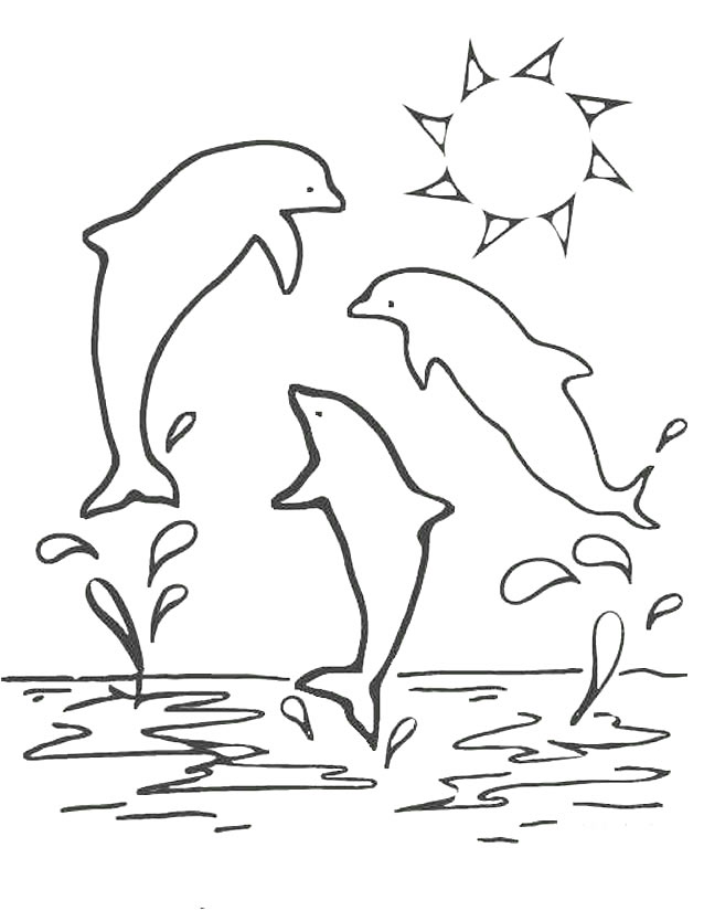 Dessin à colorier: Animaux marins (Animaux) #22027 - Coloriages à imprimer