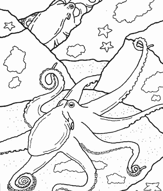 Dessin à colorier: Animaux marins (Animaux) #22105 - Coloriages à imprimer