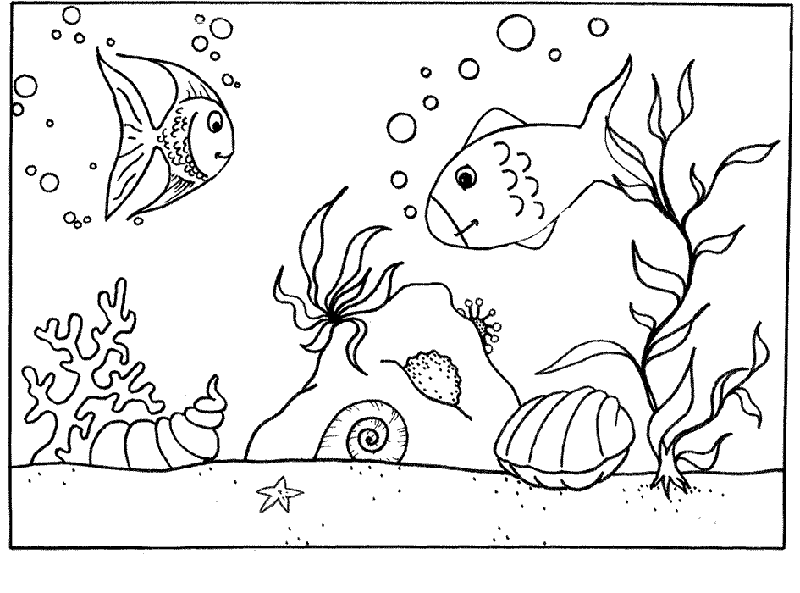 Dessin à colorier: Animaux marins (Animaux) #22252 - Coloriages à Imprimer Gratuits