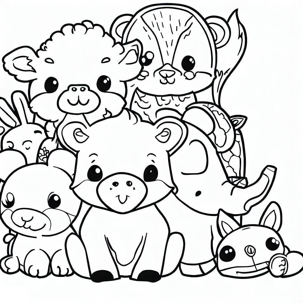 Coloriage gratuit Animaux Mignon #189917 de la collection Animaux à imprimer Coloriage gratuit Animaux Mignon #189917 de la collection Animaux à imprimer