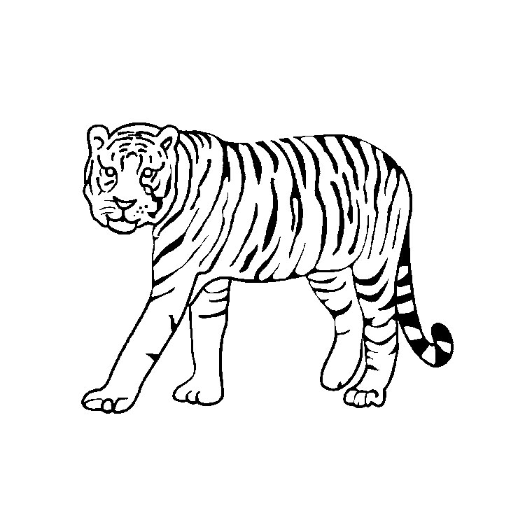 Dessin à colorier: Animaux sauvages / de la jungle (Animaux) #21092 - Coloriages à imprimer