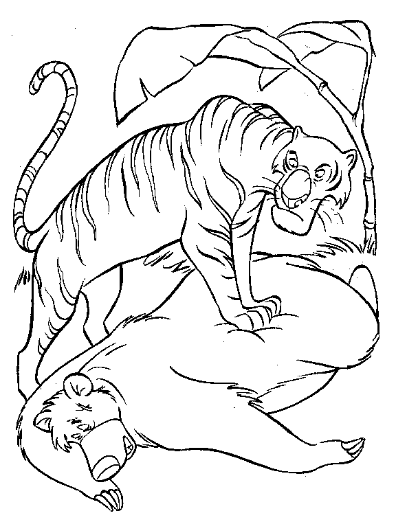 Dessin à colorier: Animaux sauvages / de la jungle (Animaux) #21165 - Coloriages à imprimer