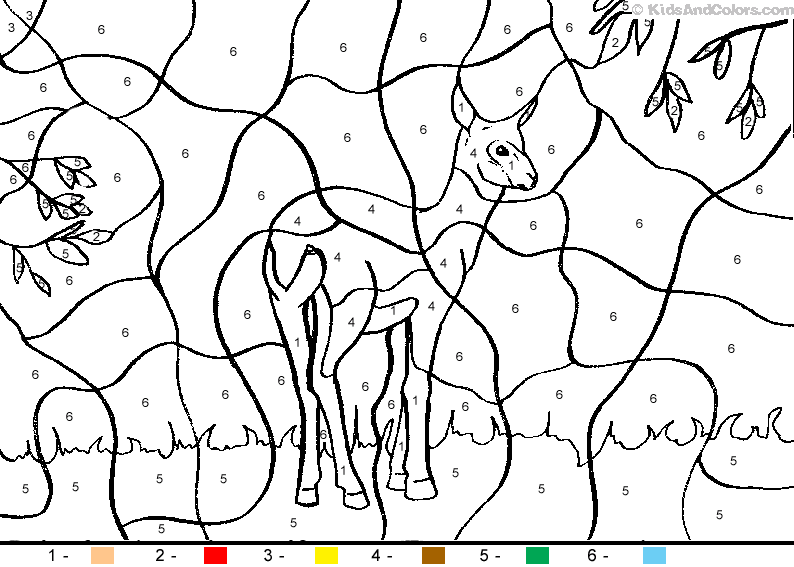 Dessin à colorier: Antilope (Animaux) #22625 - Coloriages à imprimer