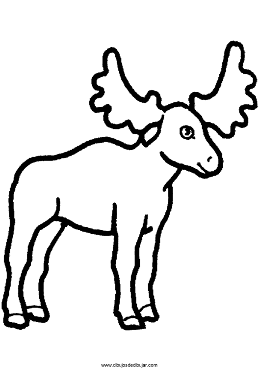 Dessin à colorier: Antilope (Animaux) #22653 - Coloriages à imprimer