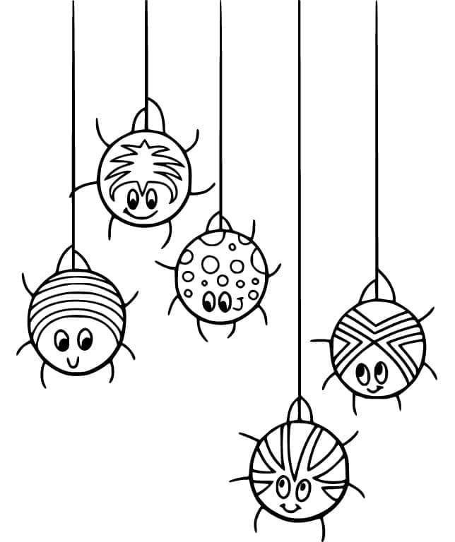 Coloriage gratuit Araignée #184533 de la collection Animaux à imprimer