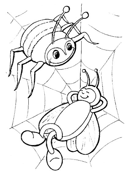 Dessin à colorier: Araignée (Animaux) #654 - Coloriages à imprimer