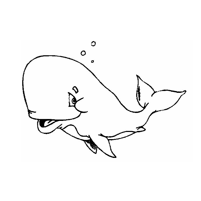 Dessin à colorier: Baleine (Animaux) #871 - Coloriages à imprimer