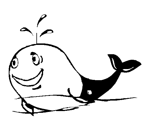 Dessin à colorier: Baleine (Animaux) #962 - Coloriages à imprimer