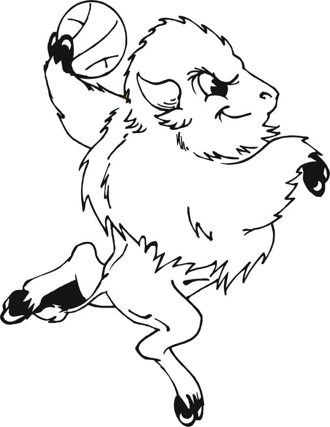 Coloriage gratuit Bison #205549 de la collection Animaux à imprimer