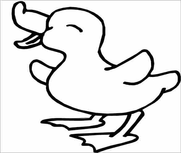 Dessin à colorier: Canard (Animaux) #1451 - Coloriages à Imprimer Gratuits