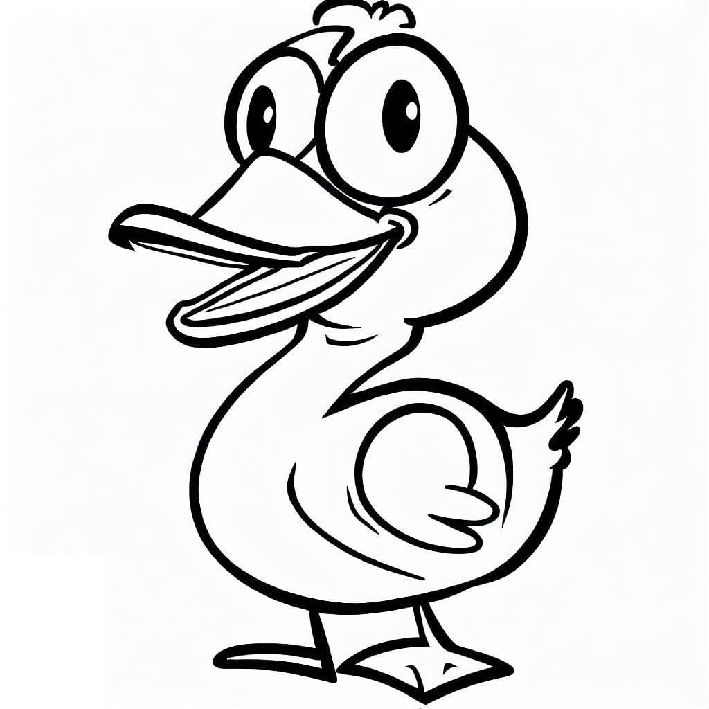 Coloriage gratuit Canard #185484 de la collection Animaux à imprimer